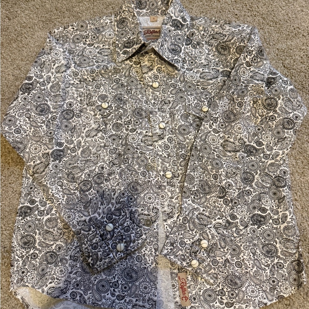 Elegant Black and White Kids Button Down Shirt